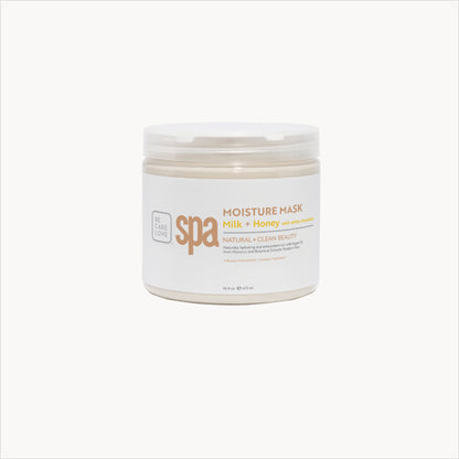 Moisturizing milk and honey clay mask with white chocolate